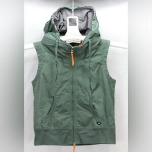 Sperry Hideaway Hoodie Utility Vest in Thyme